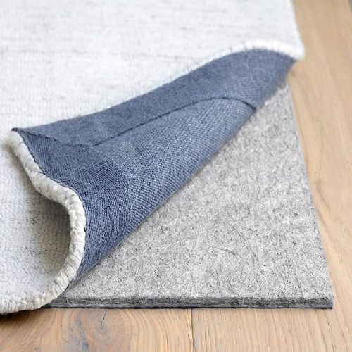 RUGPADUSA - Dual Surface - 7'x9' - 3/8" Thick - Felt + Rubber - Enhanced Non-Slip Rug Pad - Adds Comfort and Protection - for Hard Surface Floors