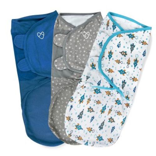 SwaddleMe by Ingenuity Original Swaddle Wrap - Superstar - L - 3pk