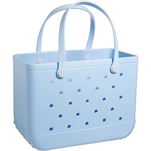 Beach Bag Rubber Tote Bag, Waterproof and Sandproof Outdoor Open Rubber Beach Bag, Used for Beach Sports and Camping Sports
