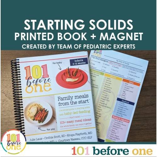 Baby-led Weaning Printed Guide & 101 Food Checklist from 101 before one