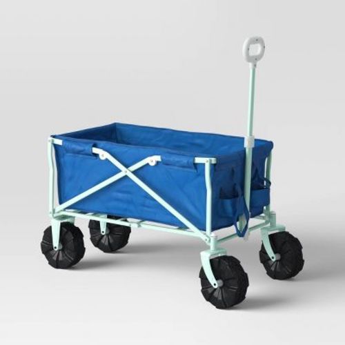 Flat Folding Wagon without Cargo Net Aqua - Sun Squad™