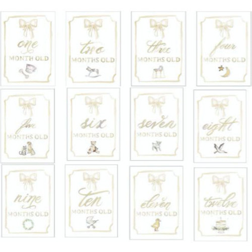 Monthly Milestone Cards, Neutral - Over The Moon Gift | Maisonette