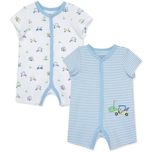 3 Mo: Little Me Baby Boys 2-pack of Rompers