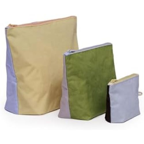 BAGGU Women's Go Pouch Set Pastels Colorblock