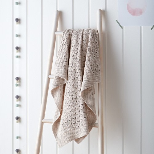 Heirloom Natural Baby Blanket