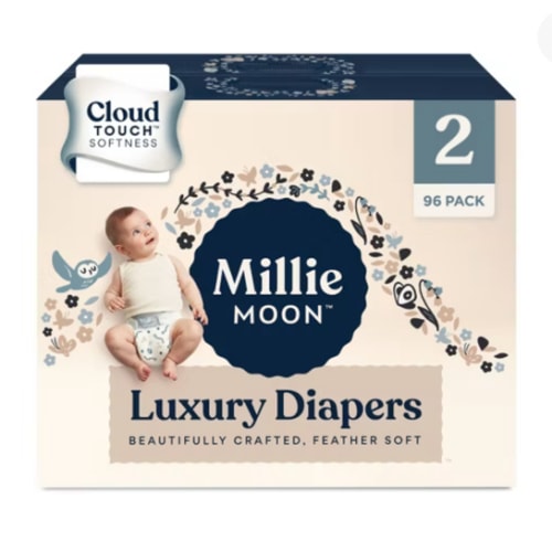Millie Moon Luxury Disposable Diapers - Size 2 - 108ct
