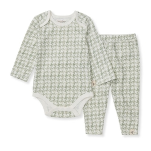 Houndstooth Neutral Bodysuit & Pant Set