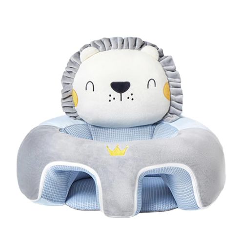 Baby Support Seat Plush Sofa,Infant Learning to Sit Chair Keep Sitting Posture for Newborn Lounger Easter Birthday Party Favor Sitting Chair (Sky Blue, 60cm*48cm)