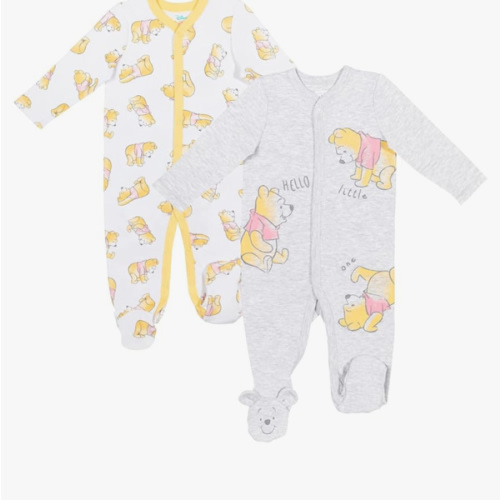 Disney Winnie the Pooh Lion King Monsters Inc. Pixar Toy Story Baby 2 Pack Sleep N' Play Coveralls Newborn to Toddler