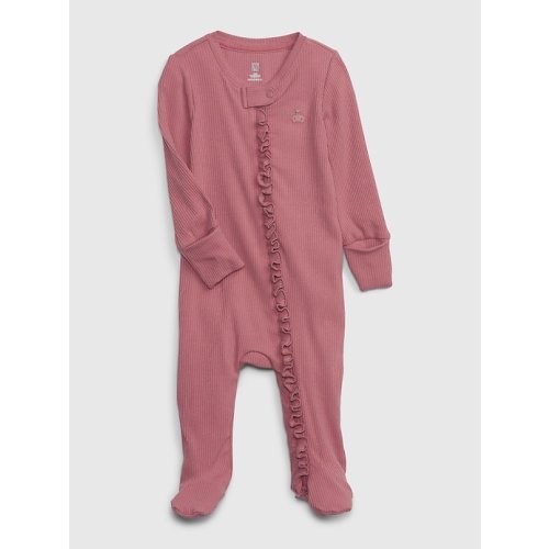 Baby First Favorites TinyRib Footed One-Piece in rosetta pink, size: 0-3 M