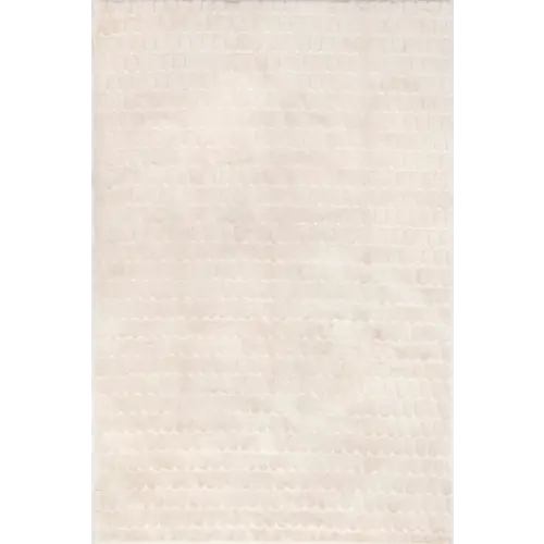 Milazia Honeycomb Plush Cloud Washable Rug | Beige