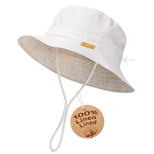 Baby Sun Hat for Boy Girl Toddler Summer Bucket Hat Kids Sun Protection Beach Hat Cotton Baby Hats