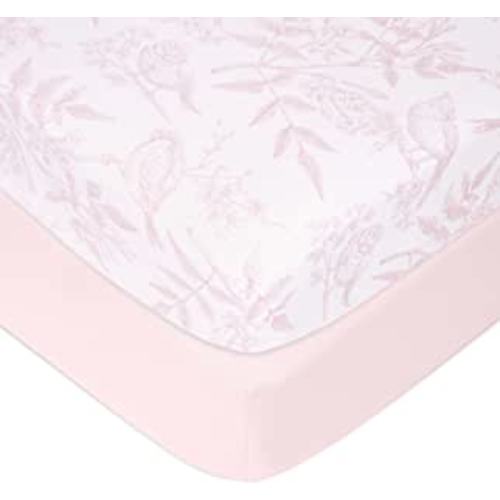 Amazon.com: aden + anais Essentials Classic Poplin Crib Sheets, 100% Cotton Fitted Sheet, Standard Crib Mattress Topper for Baby Boys and Girls, 2 Pack, Flowers Bloom : Baby