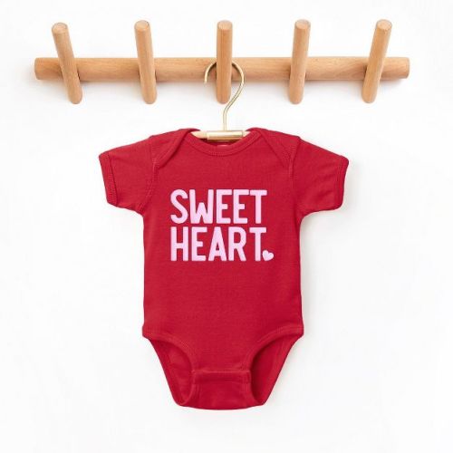 The Juniper Shop Sweetheart Puff Print Baby Bodysuit