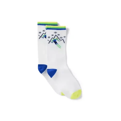 Boy Jet Ivory Ski Slope Ski Slope Sock by Janie and Jack