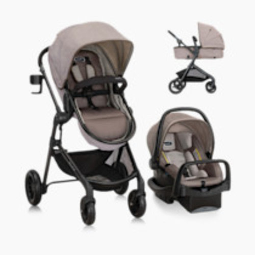 Evenflo Pivot Modular Travel System with LiteMax Infant Car Seat - Desert Tan