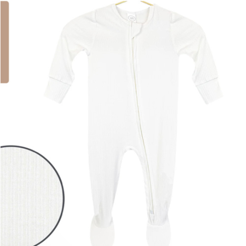Wren Ribbed Zipper Footies – Lou Lou & Company