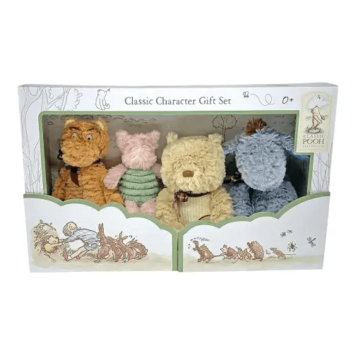 KIDS PREFERRED Disney Baby Classic Winnie The Pooh and Friends 4 Piece Plush Collector Set Stuffed Animals