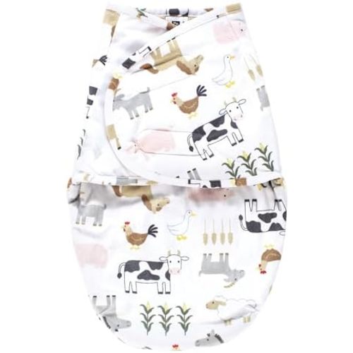 Hudson Baby Unisex Plush Faux Fur Swaddle Wrap, 0-3 Months