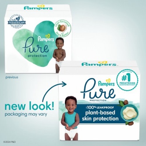 Pampers Pure Protection Diapers - (Select Size and Count), Size: Newborn