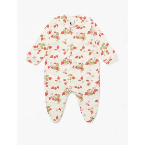 Baby Sleepsuit in Strawberry Fields