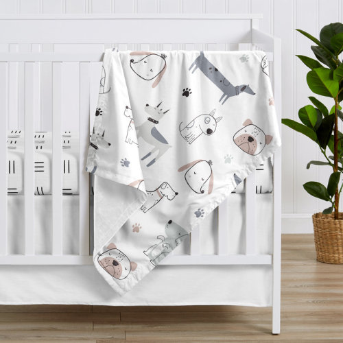 Sweet Jojo Designs Cartoon Puppy Security Baby Blanket by Sweet Jojo Designs | Wayfair