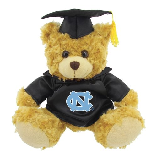 North Carolina Tar Heels 12'' Graduation Plush Bear - Carolina Blue/Brown
