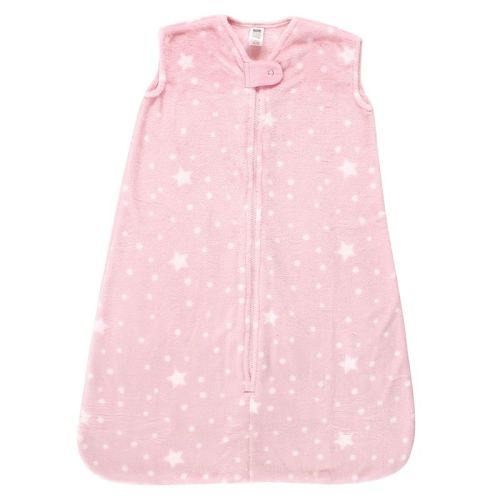 Hudson Baby Infant Girl Plush Sleeping Bag, Sack, Blanket, Sleeveless Night Sky, 18-24 Months