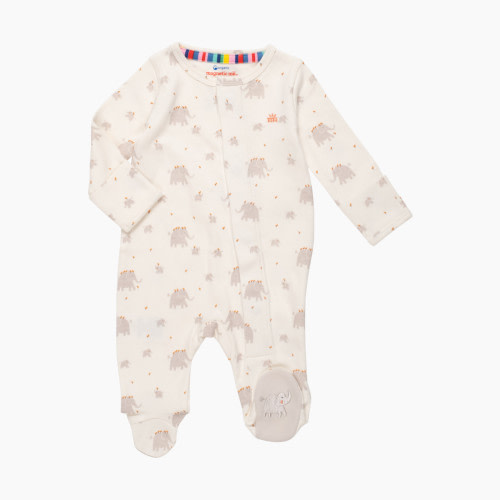 Magnetic Me Organic Cotton Footie - Little Peanut, 0-3 Months