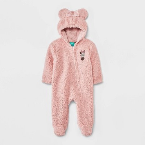 Baby Girls' Minnie Mouse Pram - Light Pink, Size: 3-6M