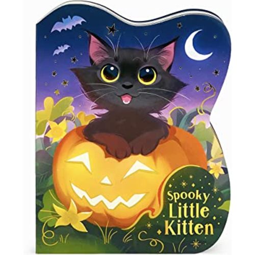 Spooky Little Kitten Halloween Cat-Shaped Board Book