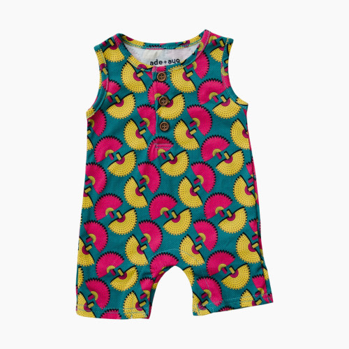 Ade + Ayo Sleeveless Romper - Abebe, 0-3 M