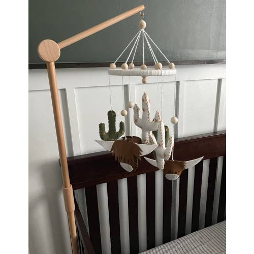 Highland Cow & Cactus Baby Nursery Mobile