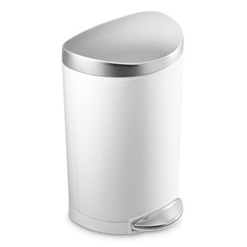 Simplehuman 10l Semi Round Bathroom Step Trash Can