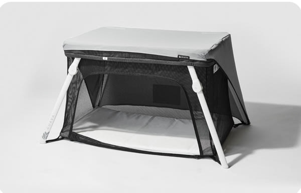 Pack & Play Crib Shade/Sun Cover for Travel Crib in Gray