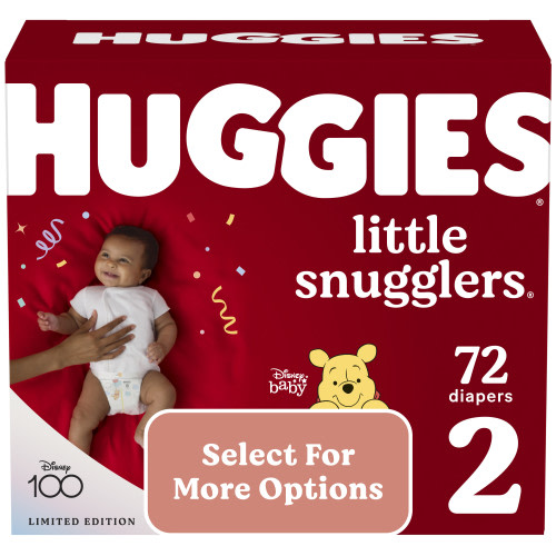 Huggies Little Snugglers Baby Diapers, Size 2, 72 Ct (Select for More Options)
