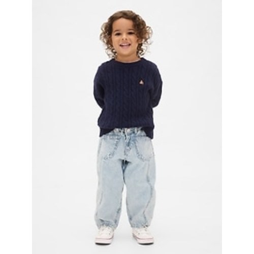 Baby & Toddler Denim Stripe Horseshoe Jeans | Gap