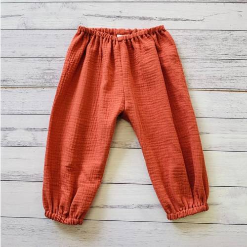 Baby and toddler boho harem pants in double gauze 100% cotton, colour and size choices