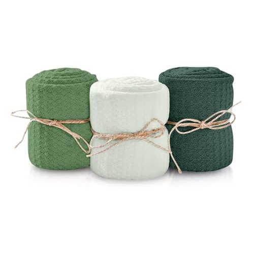 First Landings Newborn Photography Wraps, 3-Pack - 16" x 64" (Green)