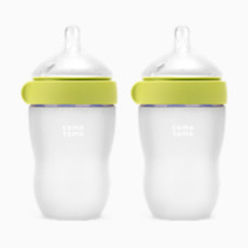 Comotomo Silicone Baby Bottle 2.0 - Green, 8 Oz, 2