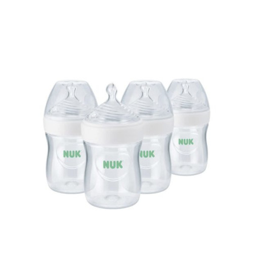 NUK Simply Natural Bottle with SafeTemp (4 Pack)