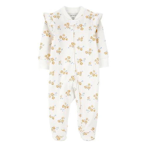Baby Girl Carter's Floral 2-Way Zipper Sleep and Play Pajamas