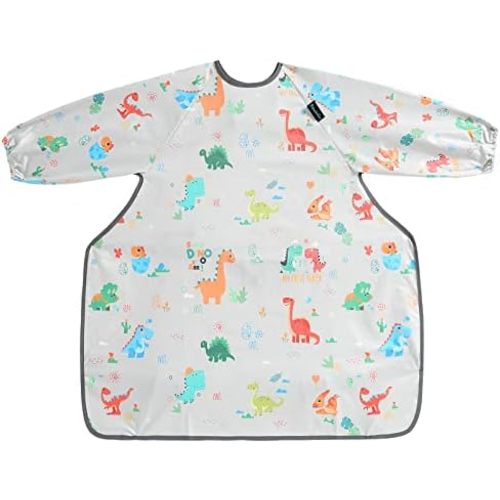 BLW Bib Highchair Cover for Baby & Long Sleeve Bibs,Waterproof, Easy to Clean, Machine Washable,Comfortable