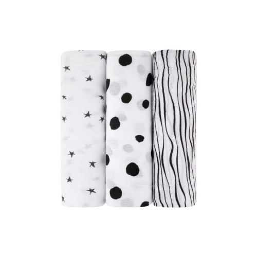Cotton Muslin Swaddle Blanket 3 Pack