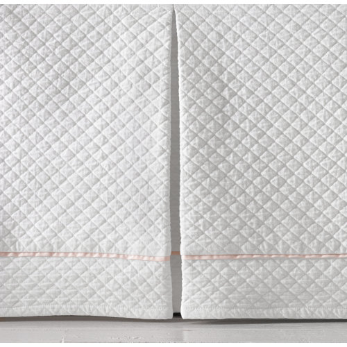 Vintage-Washed Diamond Matelassé Crib Skirt | RH Baby & Child
