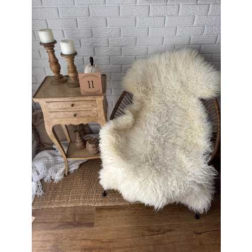 Gotland Natural Sheepskin Curly Wool Rug for Baby