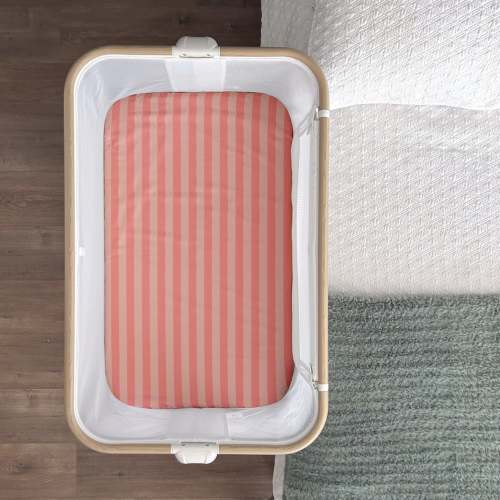 Waterproof Co-Sleeper / Change Pad Sheet | Peach Candy – Little Human Linens