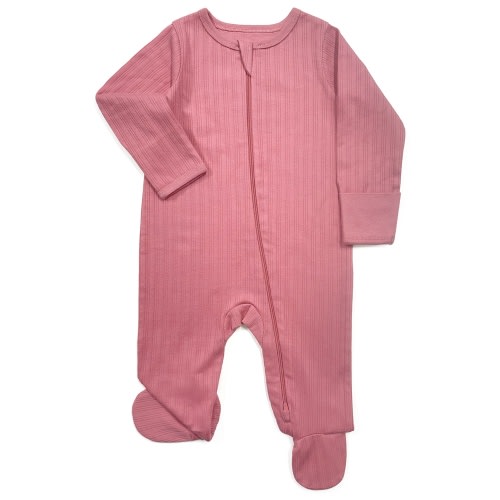 Wonder Nation Baby Gender Neutral Zip Front Footed Sleep N Play Pajamas, 2-Pack, Sizes Preemie-6/9 Months