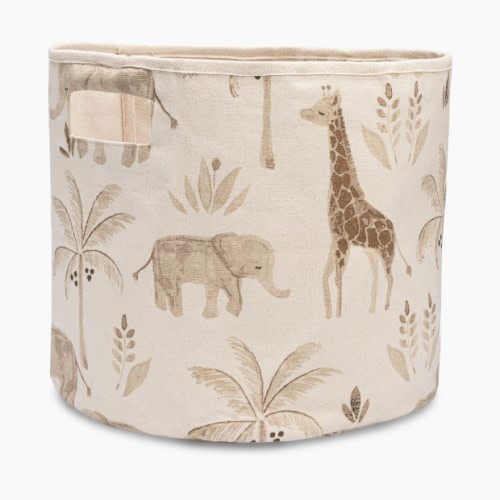 Crane Baby Cotton Canvas Storage Bin - Kendi Beige