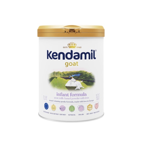Kendamil Goat Baby Formula Powder, European, Whole A2 Milk, with HMOs, Prebiotics, No Palm Oil or Soy, with DHA, 28.2oz